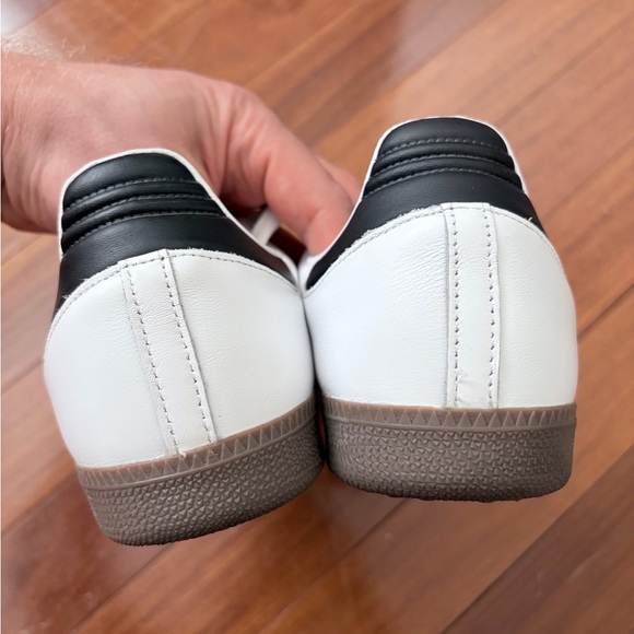 Adidas Samba White and Black Trainers - Picture 9 of 10